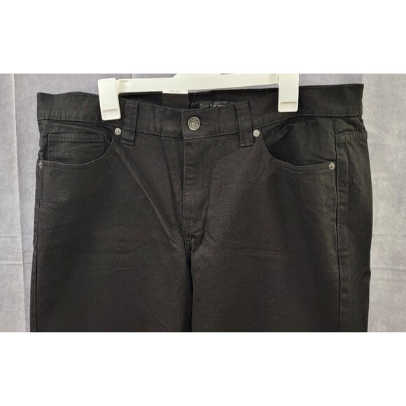 Calvin Klein Black Jeans Women’s 16W x 33 NWT Skinny Straight Mid Rise - Picture 2 of 13